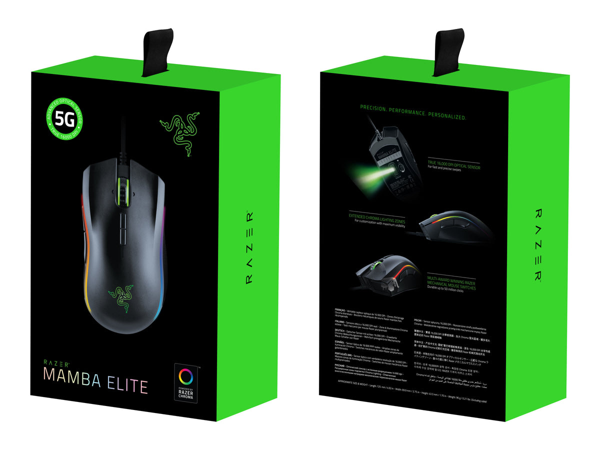 Razer Mamba Elite - Sort