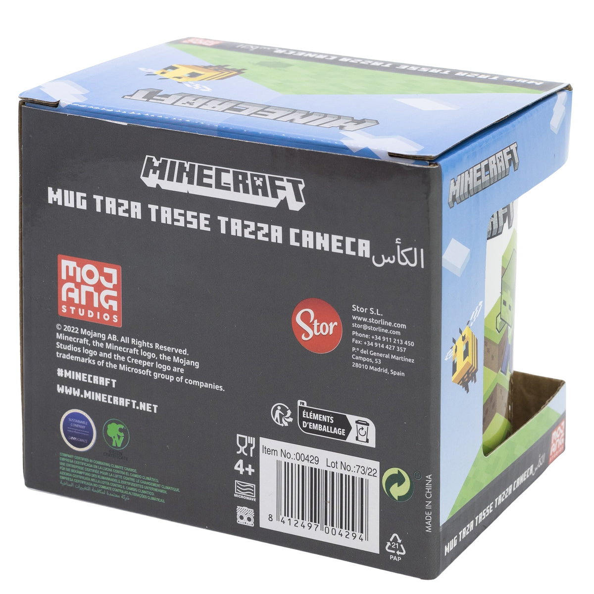Storline Minecraft Verden Keramisk Krus - 325 ML