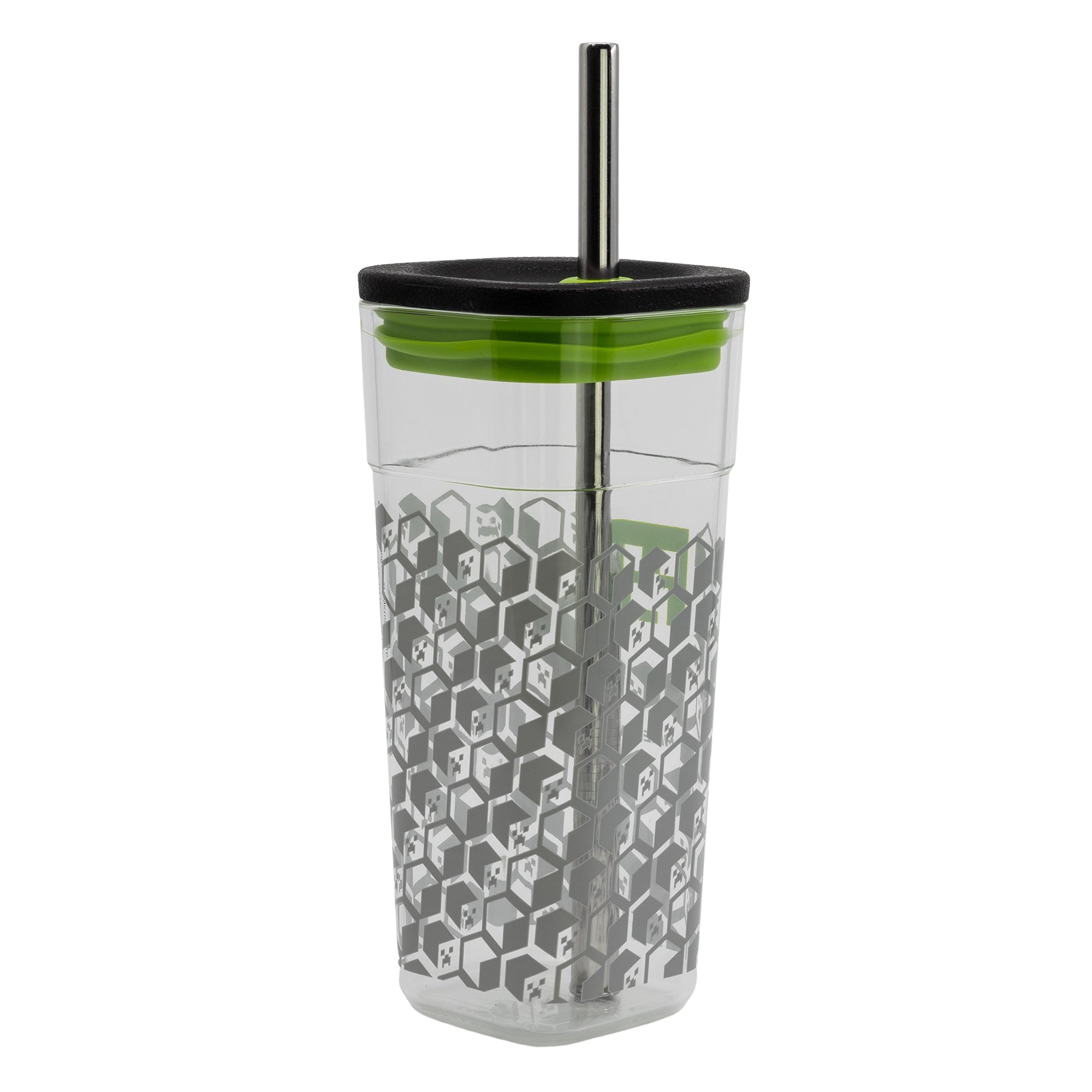 Storline Minecraft Kop Med Låg Og Metal Sugerør - 540 ML
