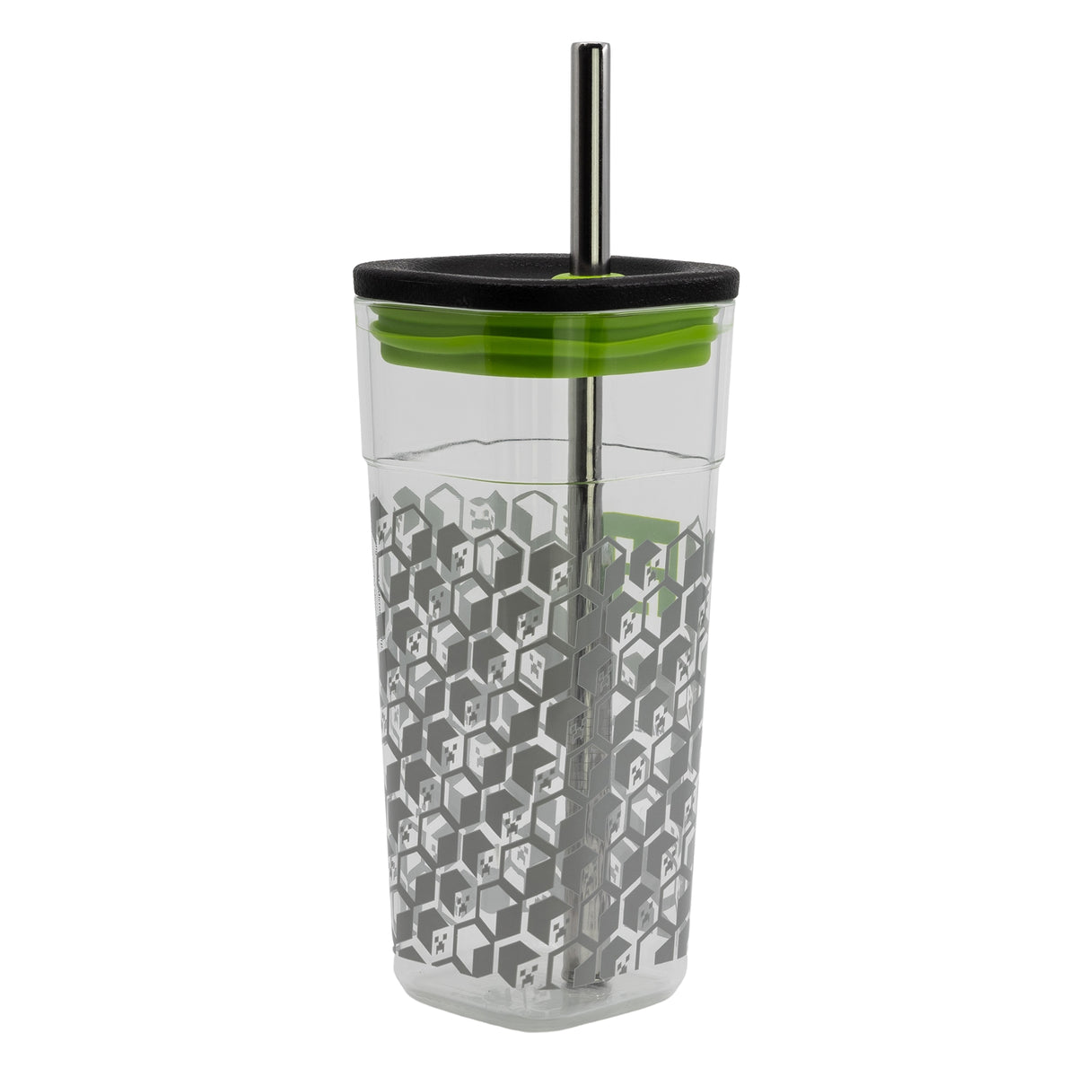 Storline Minecraft Kop Med Låg Og Metal Sugerør - 540 ML