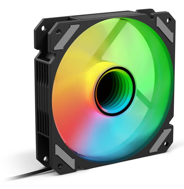 Sharkoon SHARK Mirror PWM RGB blæser – sort, 120 mm