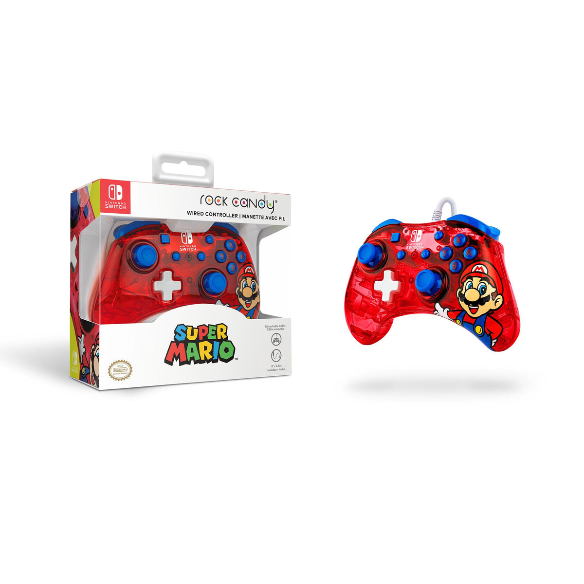 PDP Rock Candy Kablet Controller - Mario