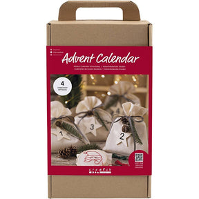 Creativ Company adventskalender – 4 broderiprojekter – produkt og emballage