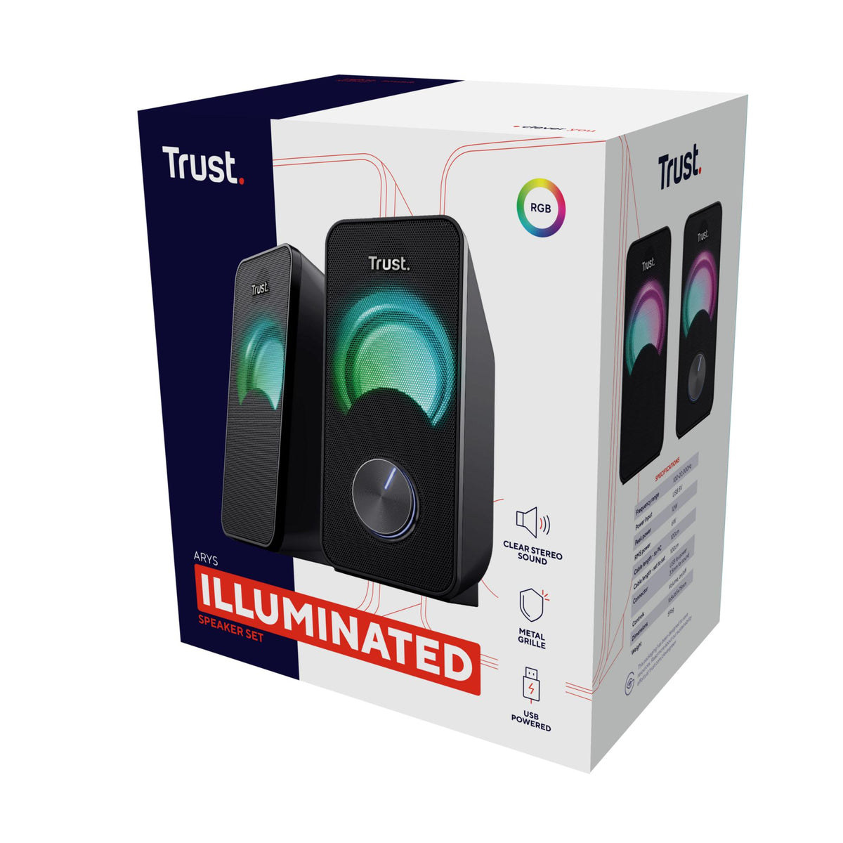 TRUST ARYS COMPACT 2.0 HØJTALER RGB