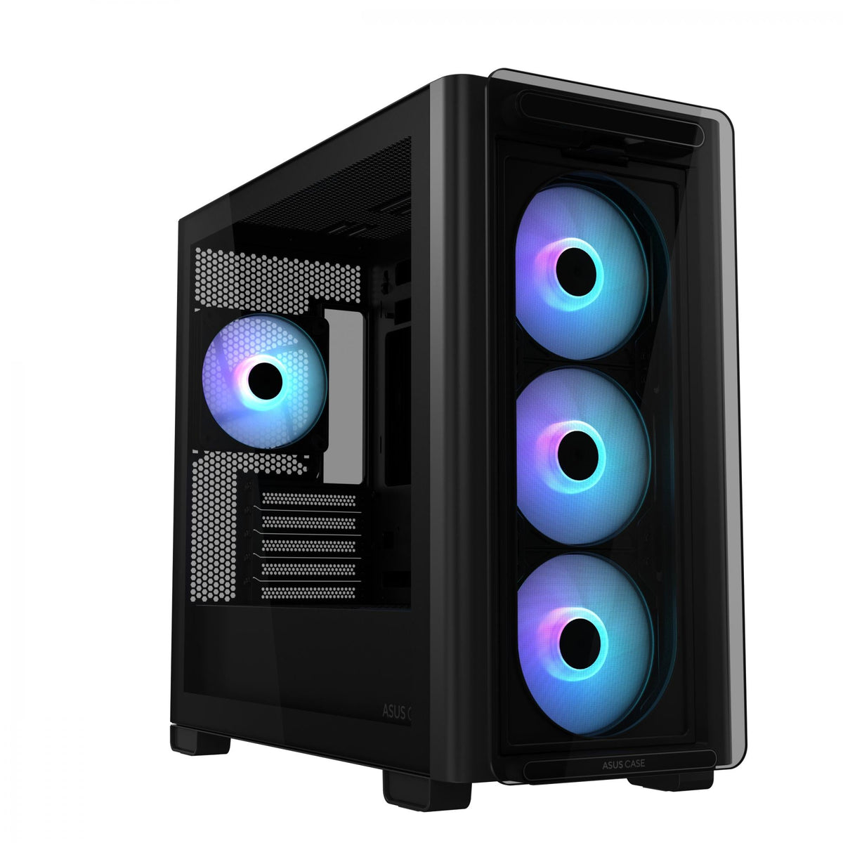 ASUS A23 PLUS Tempered Glass ARGB mATX Case - Black