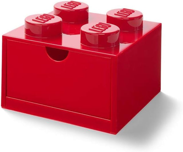 Room Copenhagen LEGO Desk Drawer 4 , storage box (red, knobs)