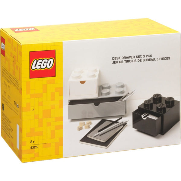 LEGO® Skrivebordsskuffer sæt (3 stk) - Hvid