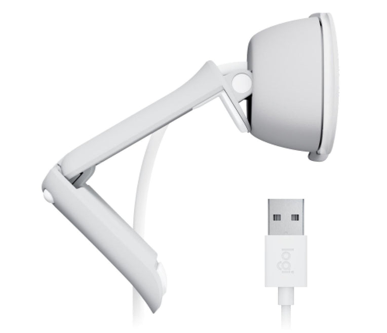 Logitech - Brio 100 Full HD Webcam - Off White