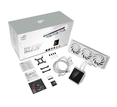 ASUS ROG STRIX SLC IV 360 ARGB LCD WHT – emballage
