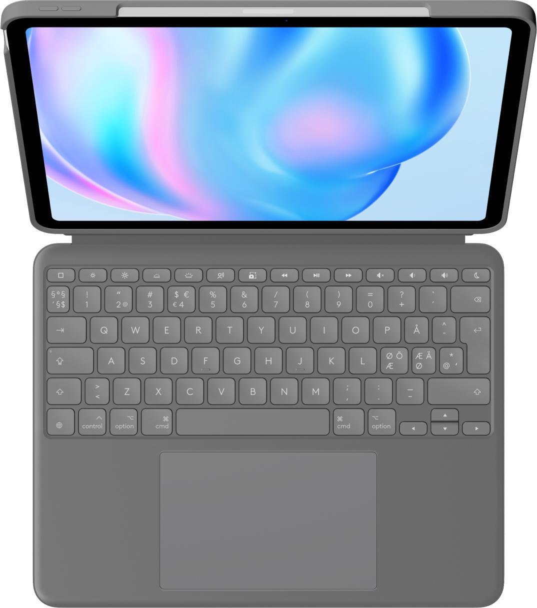 Logitech - Combo Touch for iPad Air 13-inch (M2) - OXFORD GREY - PAN - NORDIC