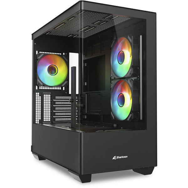 Sharkoon ELITE SHARK CM100 kabinet – sort, Micro-ATX