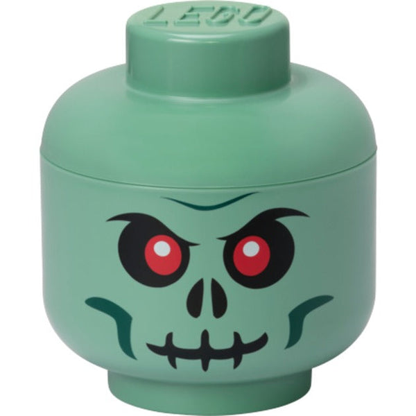 LEGO Storage Head Skeleton small – grøn og sort
