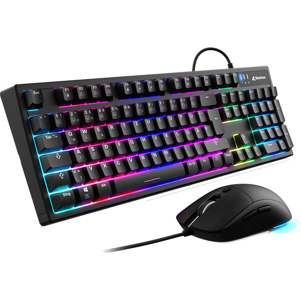 Sharkoon SKILLER SGB15 tastatur og mus – RGB, tysk layout