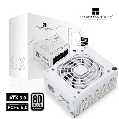 Thermalright TR-TPFX 750W, 80+ Platinum modular PSU, SFX, Hvid