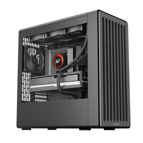 HAVN BF 360 Flow – sort Mid Tower kabinet med præinstallerede high-performance fans