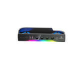 Sort Oniverse-multifunktionsstander til Nintendo Switch 2 – set forfra med RGB-lys