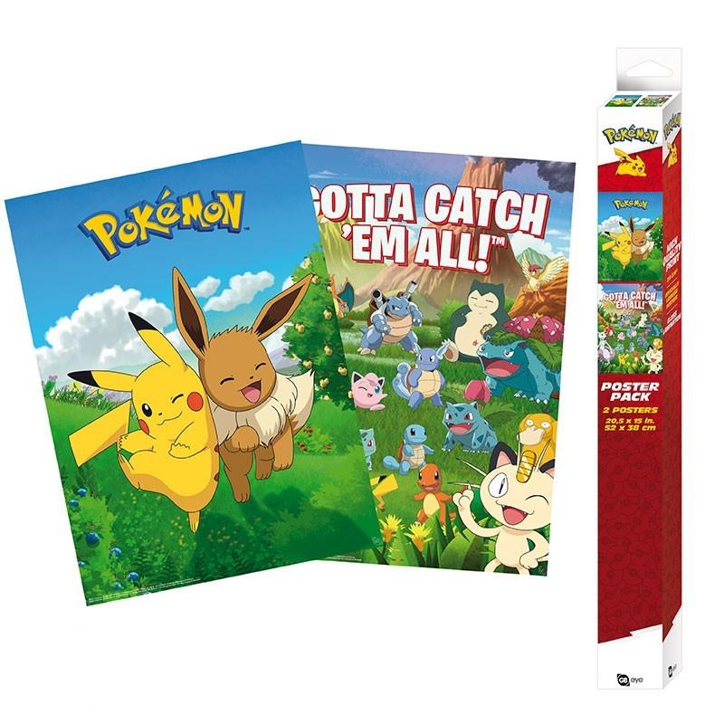 POKEMON - Set 2 Posters - Environments (52x38) Abysse