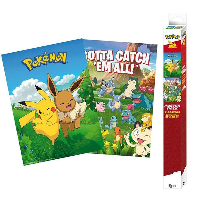 POKEMON - Set 2 Posters - Environments (52x38) Abysse