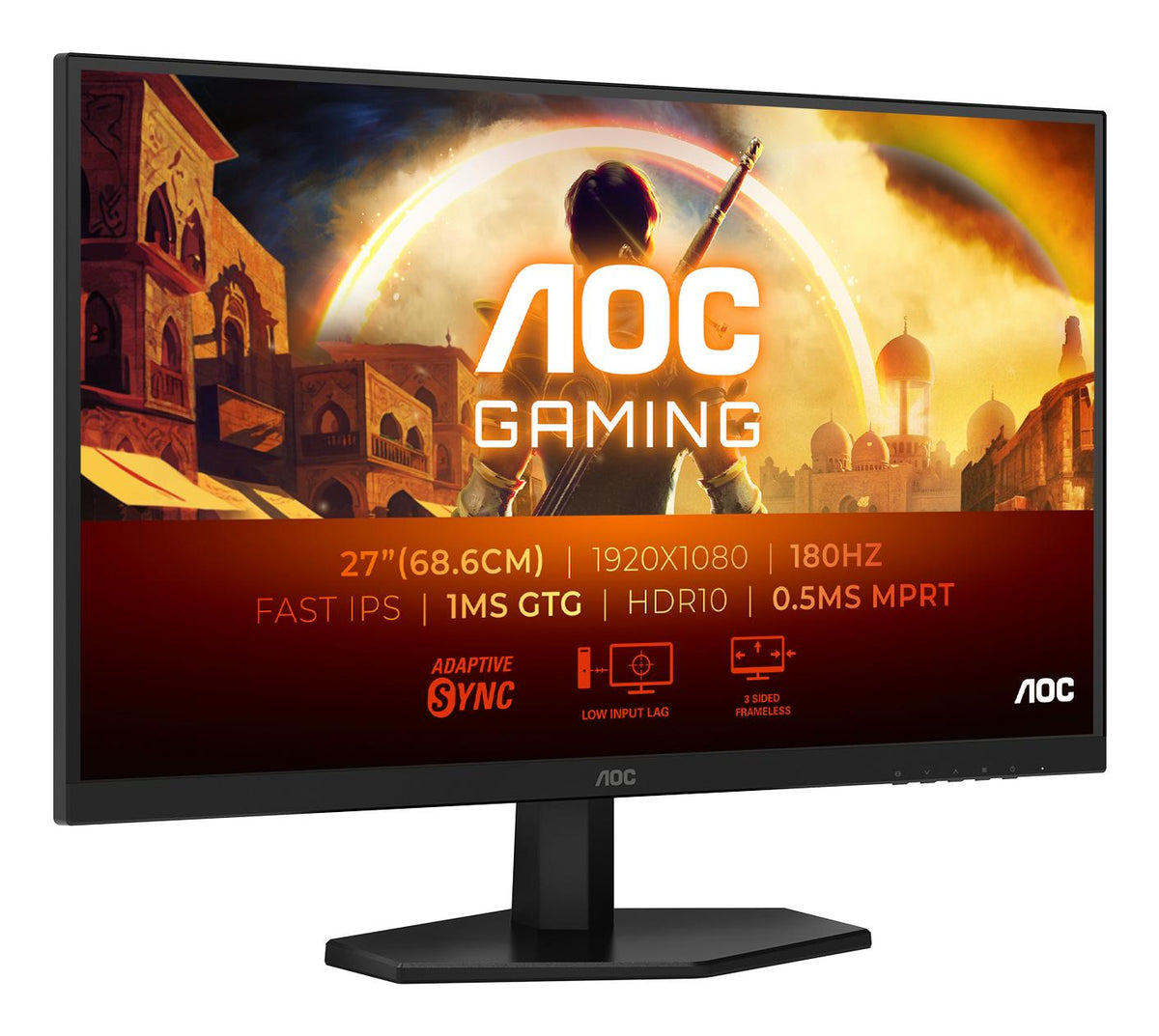 AOC 27G42E Gaming Monitor 27" IPS 1920x1080/16:9/1ms/300cd/m2/ HDMI