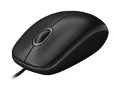 Logitech - B100 800dpi Optical High Quality Wired USB Mouse