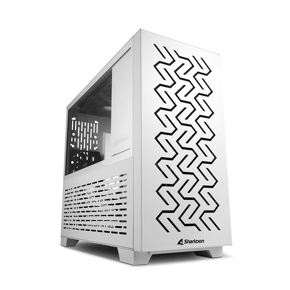 Sharkoon MS-Z1000, gaming tower case (white, tempered glass side panel)