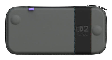 Turtle Beach PlayTrek Slim – Switch 2-etui – Charcoal Black – etui forfra
