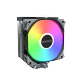 Montech NX400 ARGB, single tower, 4 HP CPU Cooler, Black Telon Technology Co Ltd (Montech)