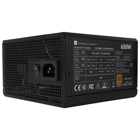 Thermalright TR-TG 650S Black - PSU, 80+ Gold, 650W non-modular