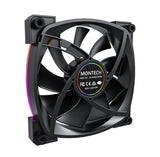 Montech AX140 PWM Black - 140mm ARGB