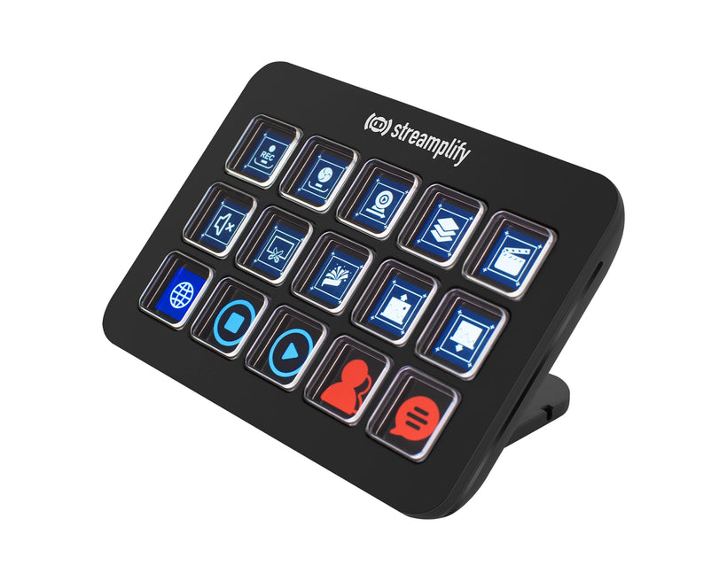 Streamplify Streaming deck, 15 LCD knapper sort