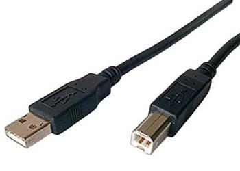 Sharkoon USB 2.0 printerkabel – sort, USB-A til USB-B, 2 m