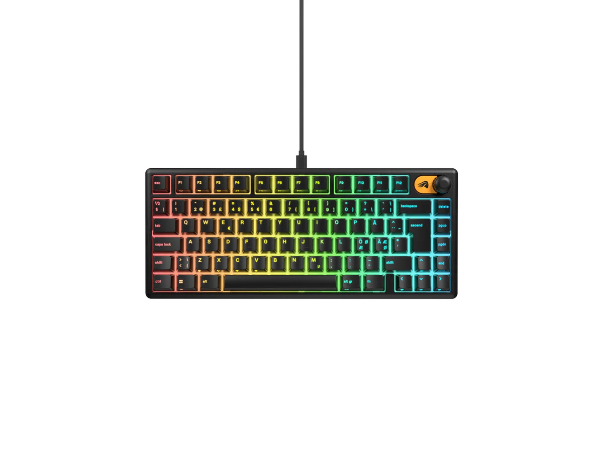 Glorious GMBK 75% Membrane Wired Keyboard Black