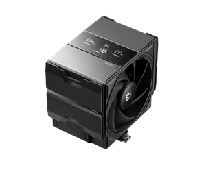 Sort Sudokoo SK700V CPU-køler med blæser og topdisplay