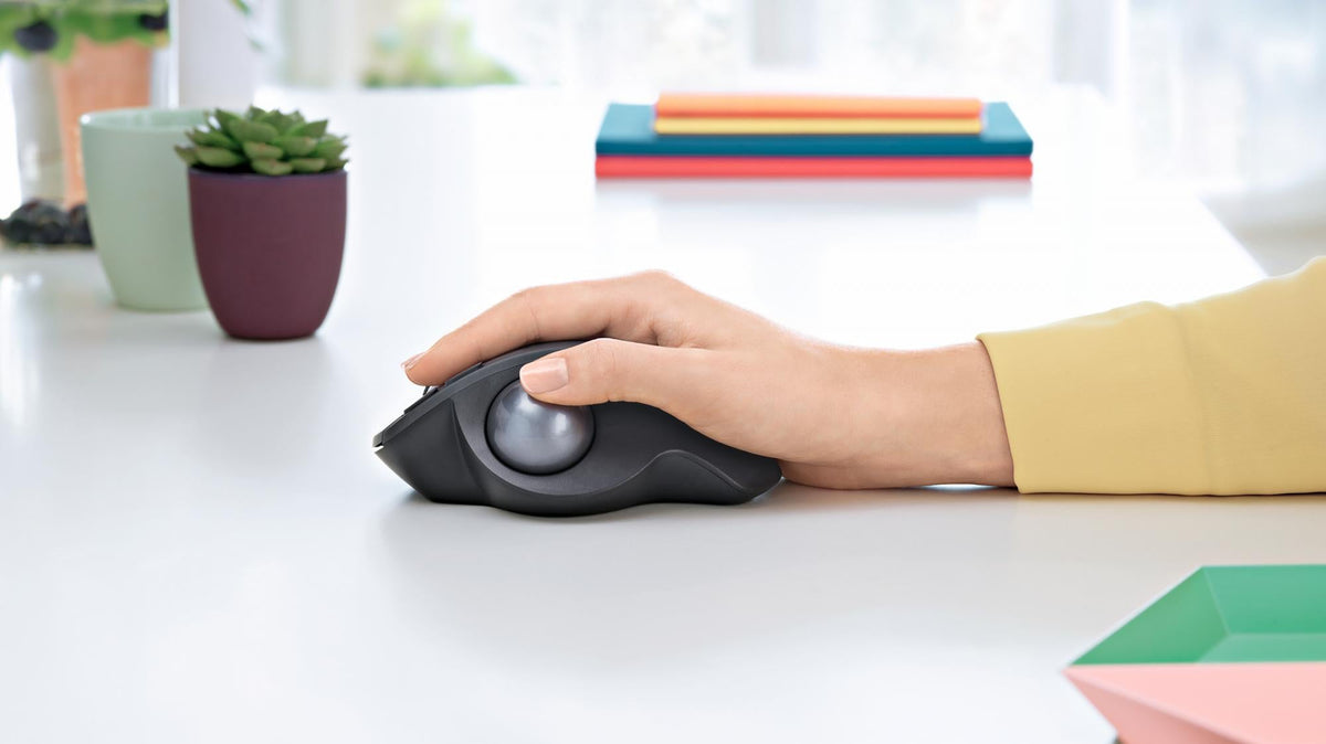 Logitech - MX Ergo Graphite Wireless Trackball