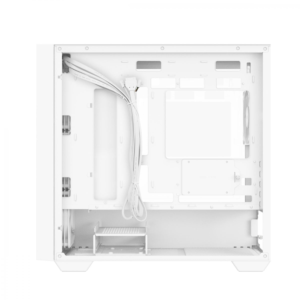 ASUS A21 PLUS mATX Case with 4 Pre-installed ARGB Fans, BTF support - White