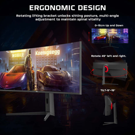 TWISTED MINDS CURVE GAMING MONITOR 49" 5K/2K - 75HZ