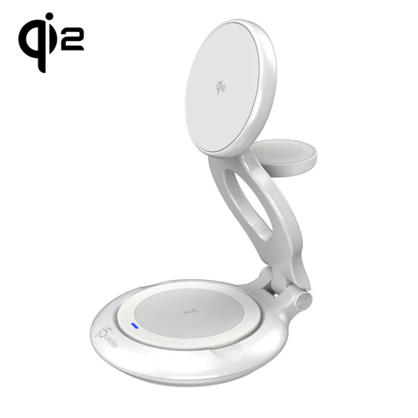 j5create JUPW3415-N – foldbar Qi2 3-i-1 ladestation