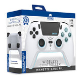 Freaks And Geeks Wireless Bluetooth Controller for PS5 - LED - White