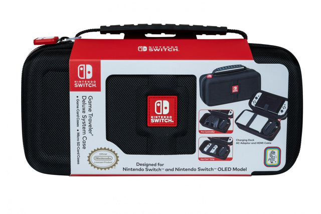 BigBen Interactive Official Traveler Deluxe System Case - Black Nintendo Switch Bigben