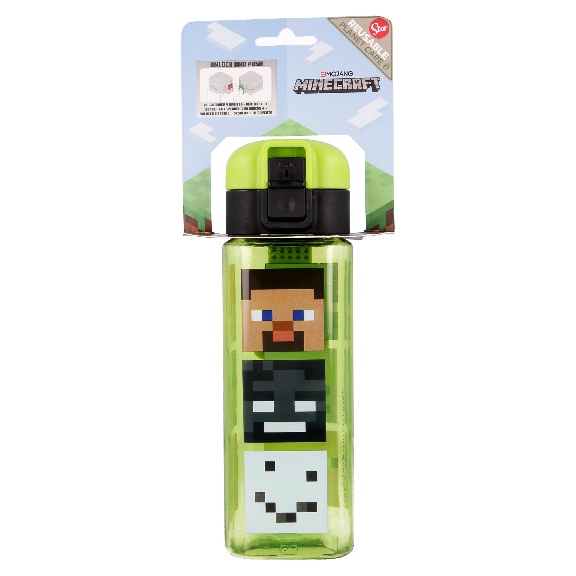 Storline Minecraft Vandflaske Med Lås - 550 ML