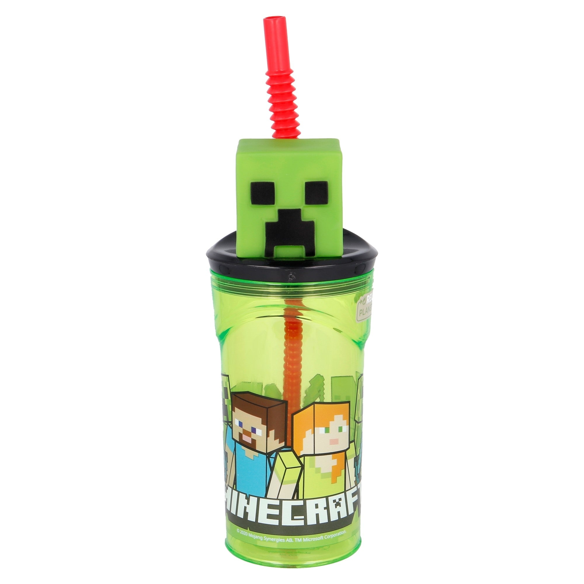 Storline Minecraft 3D Creeper Kop Med Sugerør - 360 ML