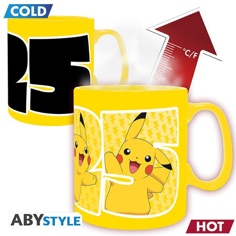 POKEMON - Heat Change Mug - 460 ml - Pikachu 25 Abysse