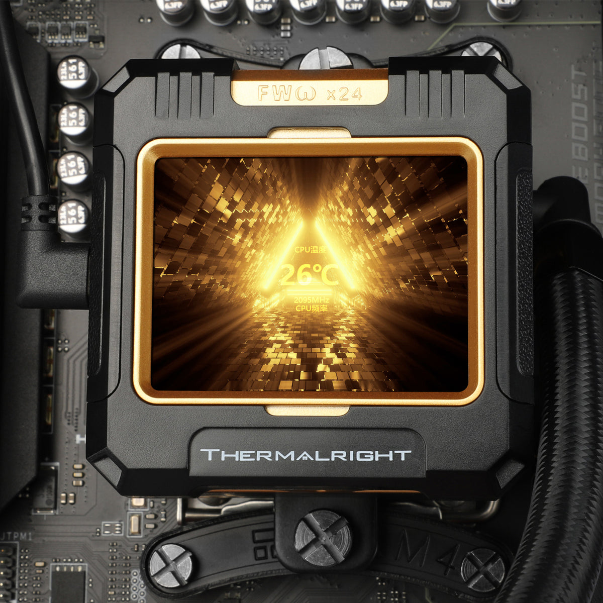 Thermalright Frozen Warframe Black ARGB - AIO, 360mm, LCD