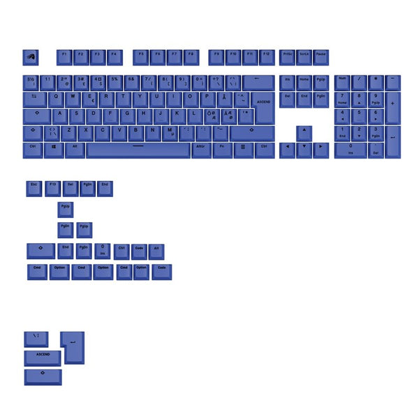 Glorious GPBT Basics Tangentknappar Mana Blå - (131 st)