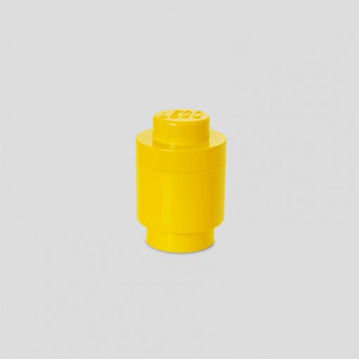 Room Copenhagen LEGO Storage Brick 1 round yellow - RC40301732