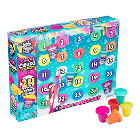 Compound Kings Butter Cloudz julekalender – Slime og charms – kalender og viste indholdsdele