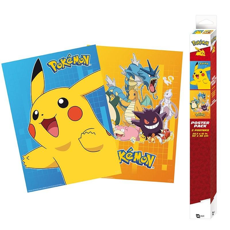 Abysse POKEMON - Set 2 Posters - Colourful Characters (52x38)