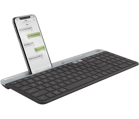 Logitech - K580 Slim Multi-Device Wireless Keyboard GRAPHITE NORDIC