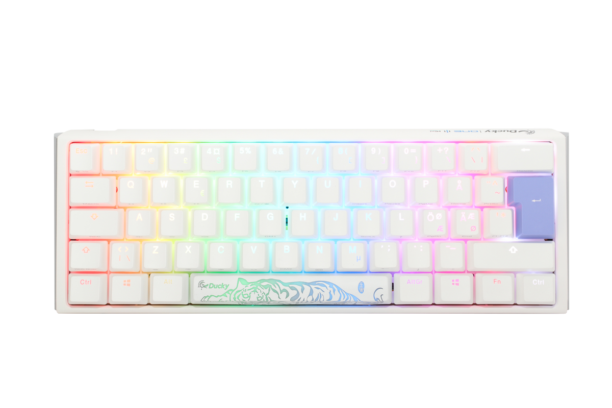 Ducky One 3 - Classic Pure White Nordic - Mini 60% - Cherry Blue