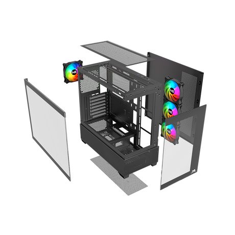Nordic Gaming Hugin RGB Tårn ATX - Sort